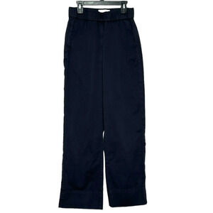 Everlane black straight wider legs  pull on pants size 0